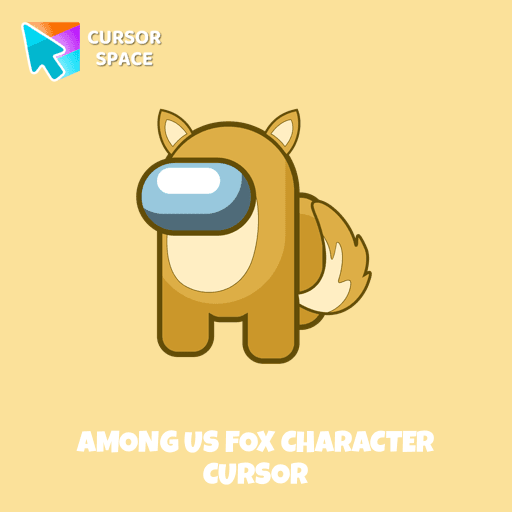 Among Us Fox Character cursor pointer cursor