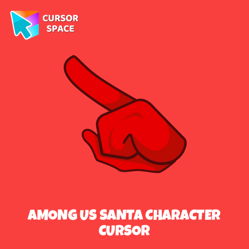 Among Us Santa Character cursor